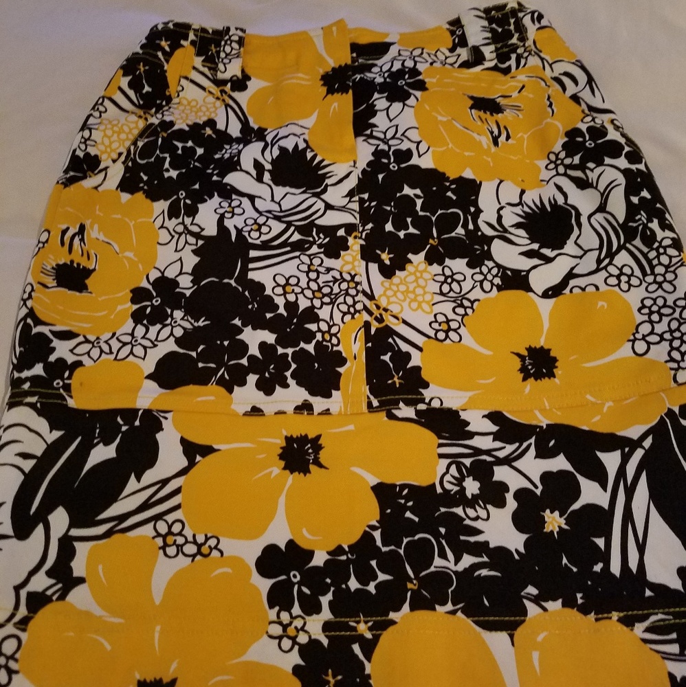 Carlisle Bright floral cotton skirt Size 12 - Picture 5 of 7